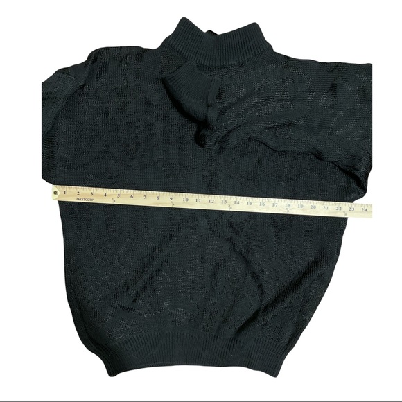 Bill Robin Son Men's Sweater L Cotton Blend, Black, $165 - Picture 7 of 9